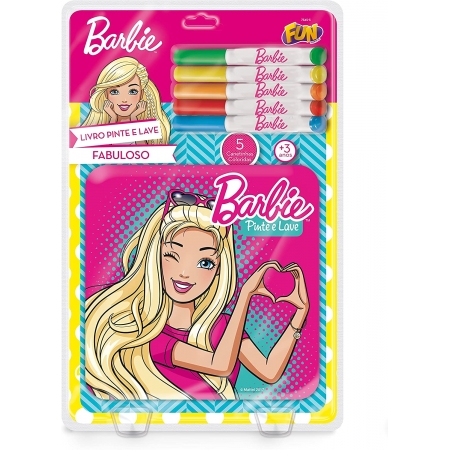 Livro Pinte e Lave Fabuloso Barbie - Fun