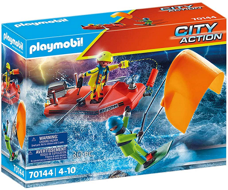 Playmobil City Action - Lancha de Resgate Kitesurfer