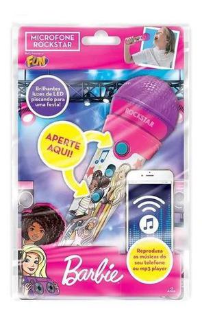 Barbie Microfone Rockstar com Função MP3 Player - Mattel