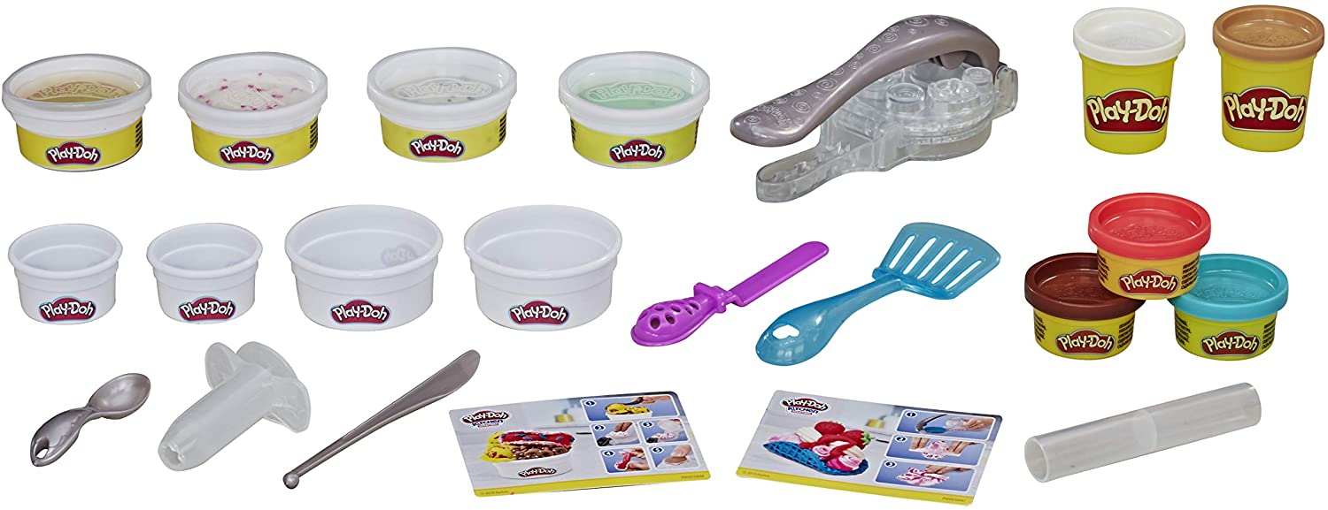 Kit Rollzies de Sorvete Play-Doh - Hasbro
