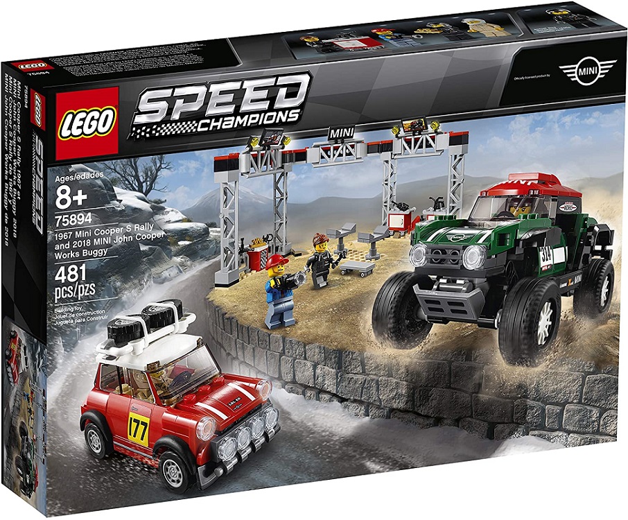 Lego Speed Champions 1967 - Mini Cooper S Rally e 2019 Mini Buggy