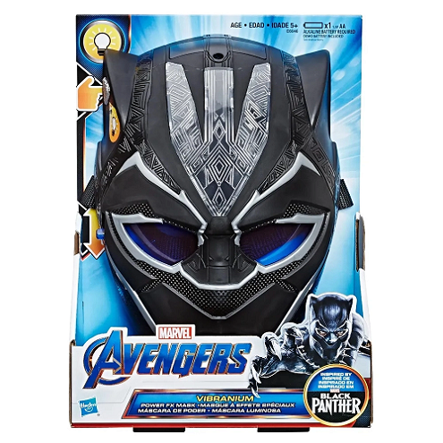 Máscara Vingadores Pantera Negra Efeito Luminoso - Hasbro