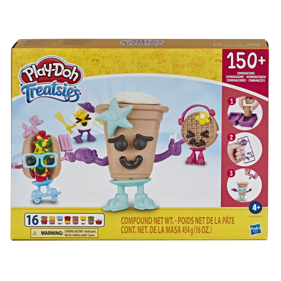 Play-Doh Treatsie Pack Com 4 Mini Lanches Sortidos - Hasbro