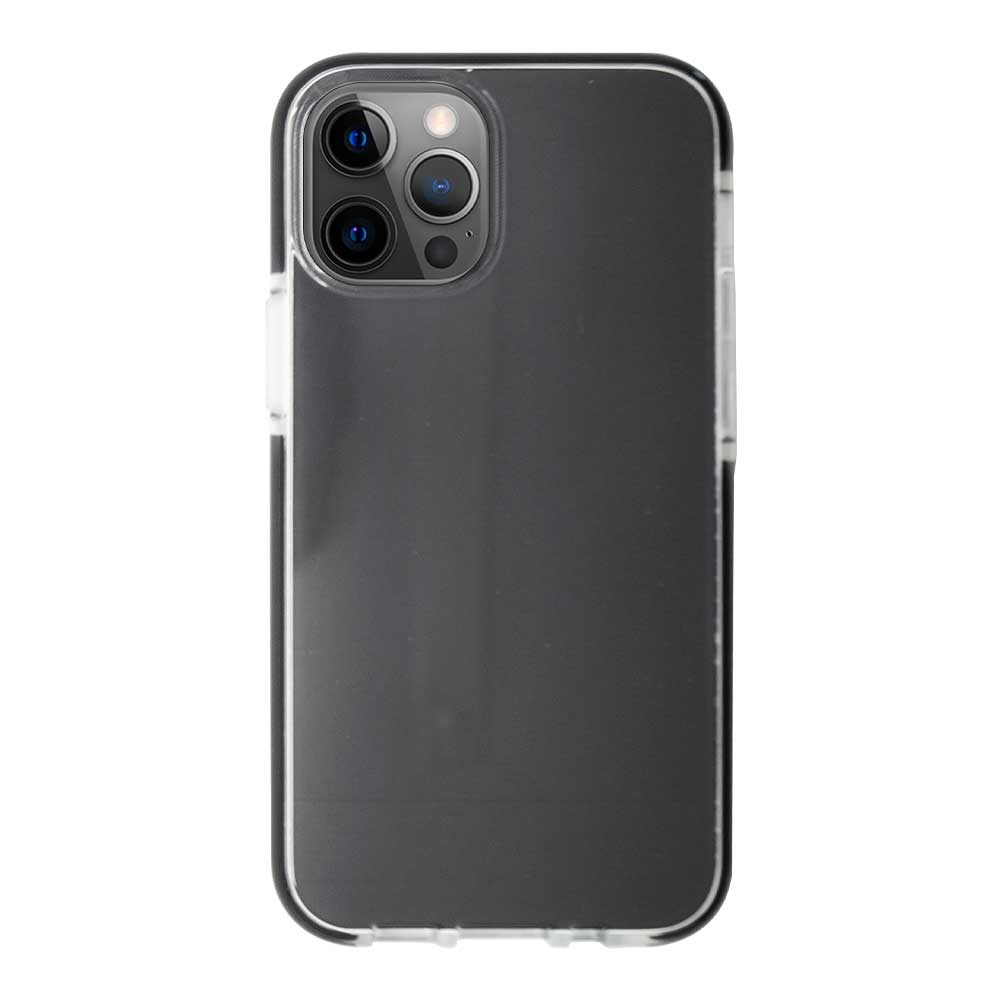 Capa Antichoque Dupla Transparente com Preto Compatível com iPhone 12/12 Pro
