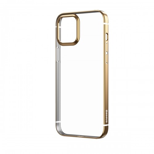 Capa Shining Anti-Fall Dourado Compatível com iPhone 12/12 Pro