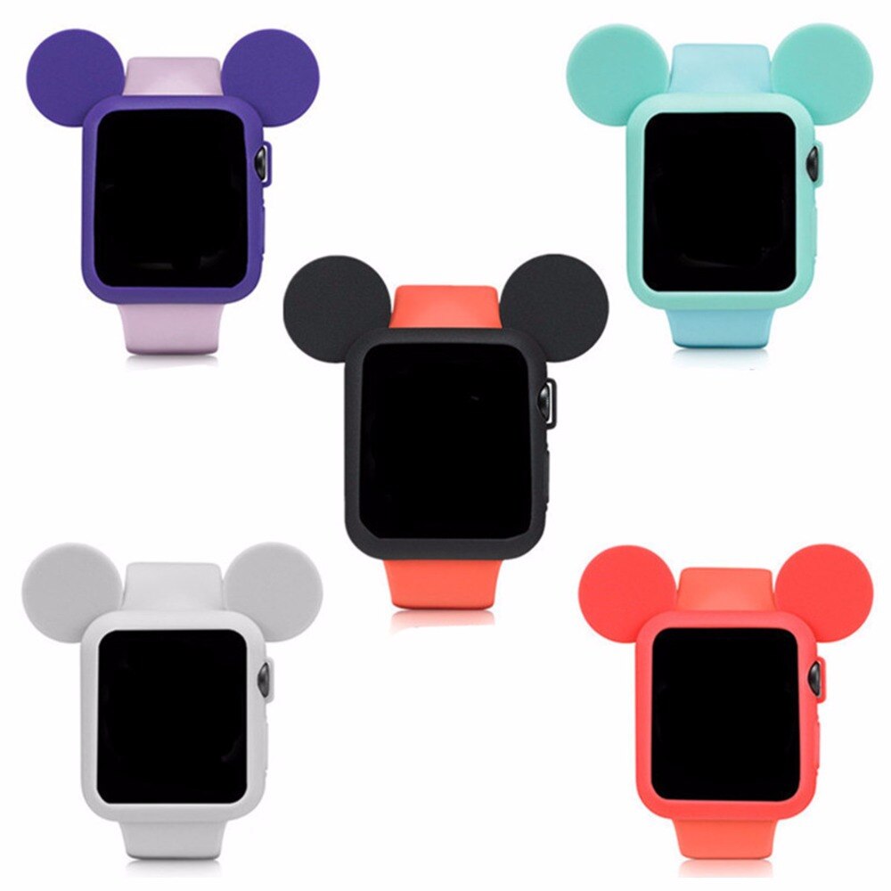 Case do Mickey Mouse Cinza Para Apple Watch 38mm