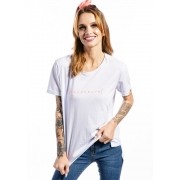 Camiseta Manga Curta Feminina Reconecte Branca