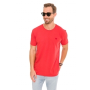 Camiseta Manga Curta Vermelho Basics Cia Gota