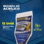 12 Unid - Rejunte Acrílico 1kg - CASTANHO (Caixa)