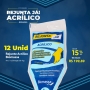 12 Unid - Rejunte Acrílico 1kg - AZUL PISCINA (Caixa)