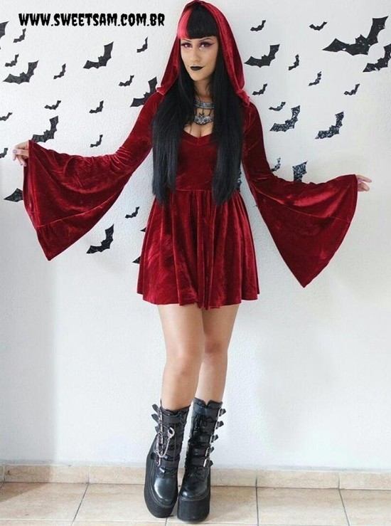 Vestido Gothic Doll Rubi