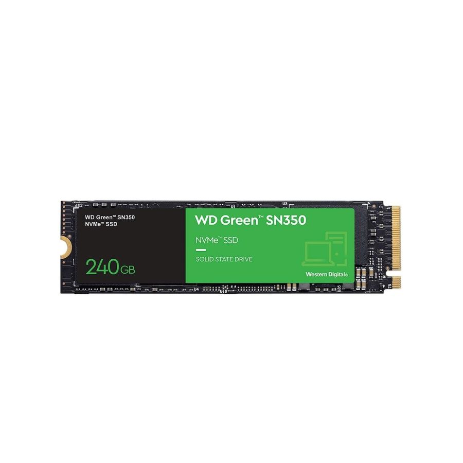 SSD WD GREEN SN350 240GB M.2 2280 NVME PCIE 3.0 2400MBS WDS240G2G0C-00AJM0