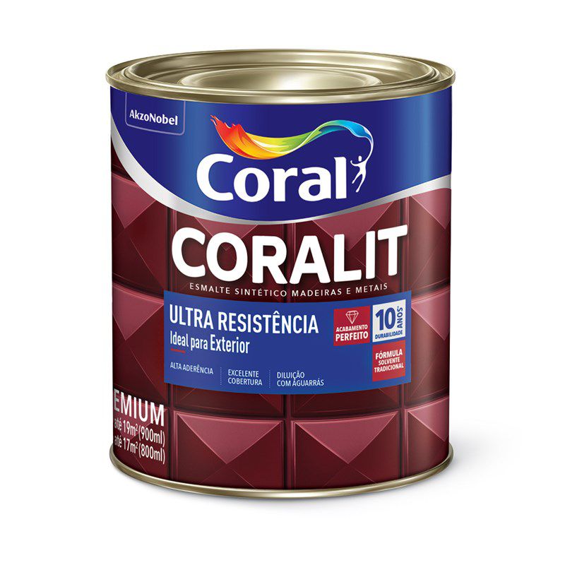 Coralit Ultra Alto Brilho Marrom 0,9L