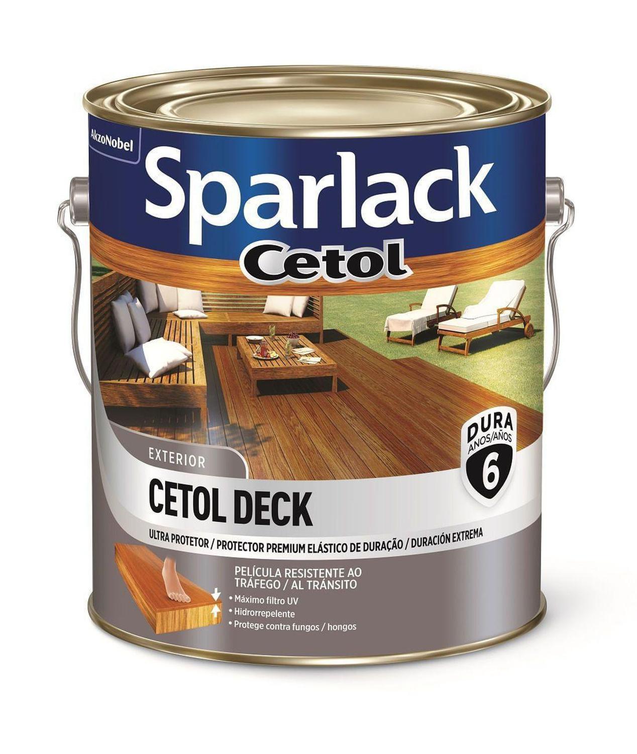 Sparlack Cetol Deck Semi Brilho 3,6L Sparlack