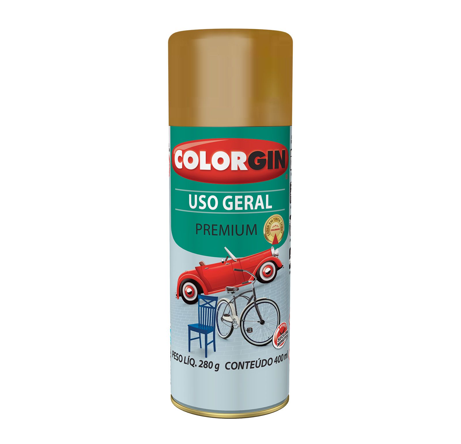 Spray Colorgin Uso Geral Marrom Barroco  5527