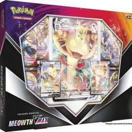 Box Pokémon - Coleção Especial - Meowth Vmax - Copag