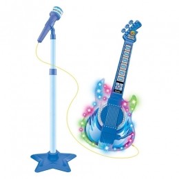 Guitarra Com Microfone - Azul - DM Toys