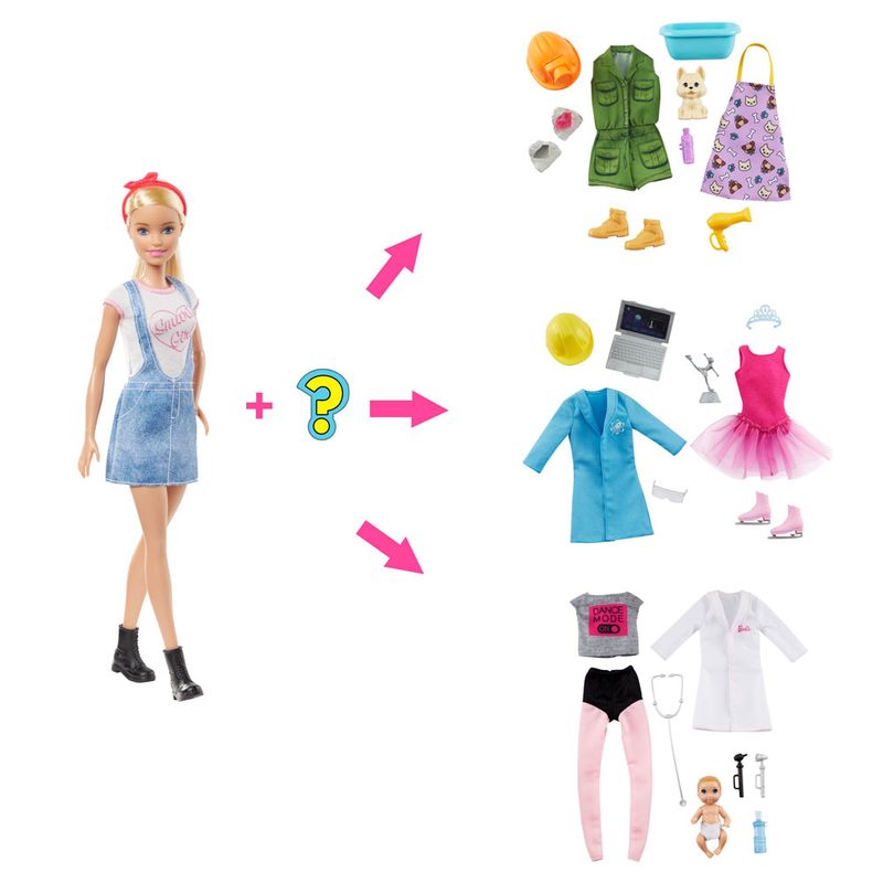 Boneca Barbie - Barbie Carreira - 8 Surpresas - Mattel