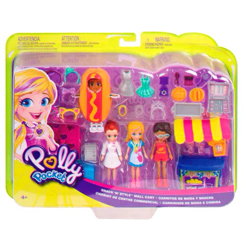 Boneca Polly Pocket - Carrinho de Moda e Comida  - Mattel