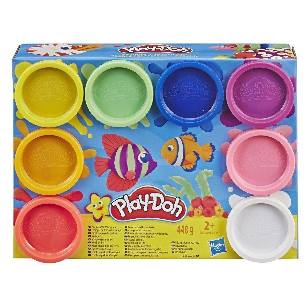 Massinhas Play-Doh - 8 Potes com Cores do Arco-Íris - Hasbro