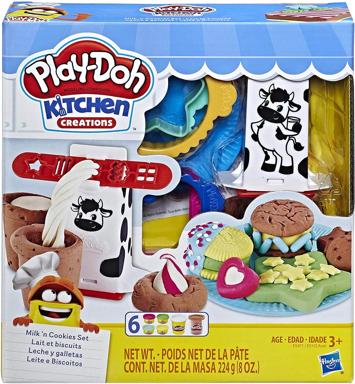 Massinhas Play-Doh - Kitchen Creation - Leite e Biscoitos - Hasbro