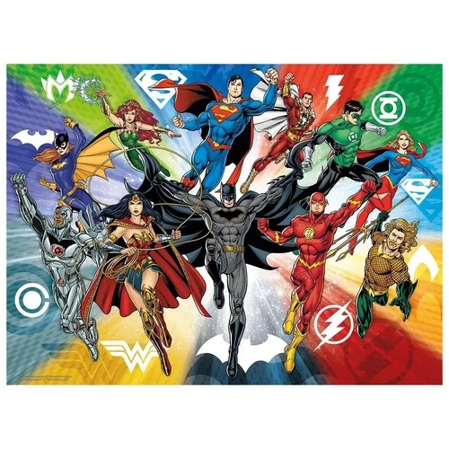 Quebra-Cabeça - Liga da Justiça - DC Comics - 500 Peças - Grow