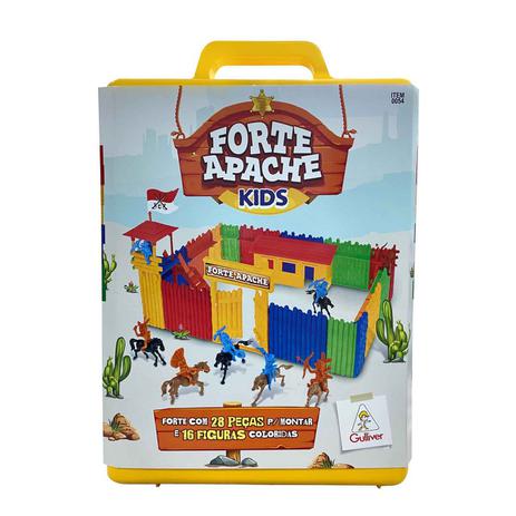 Forte Apache Kids - Maleta Batalha Infantil - Peças Coloridas - Gulliver