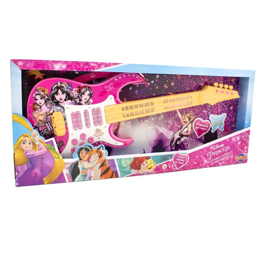 Guitarra Elétrica Infantil - Princesas Disney - Toyng
