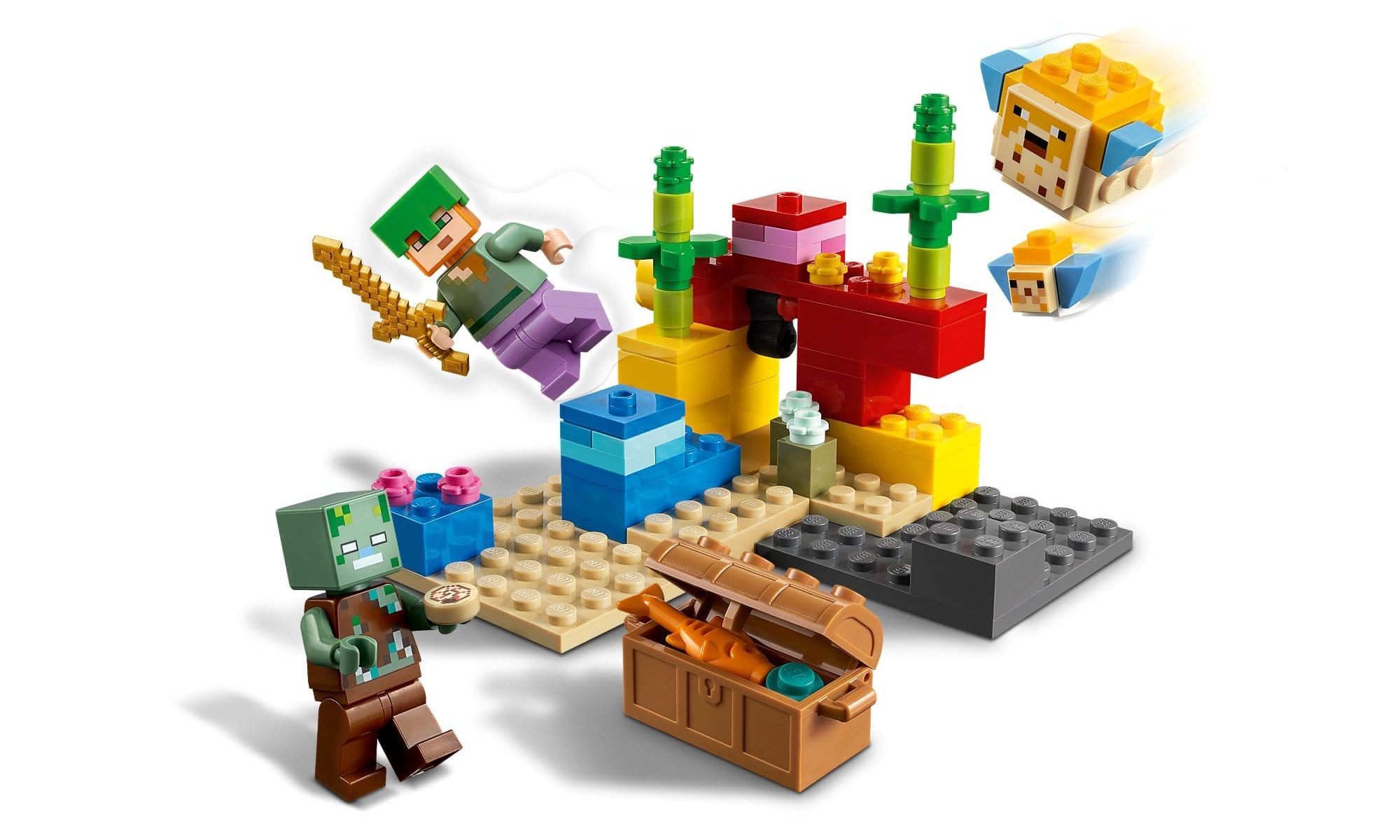Lego Minecraft - O Recife de Coral - 92 Peças - 21164