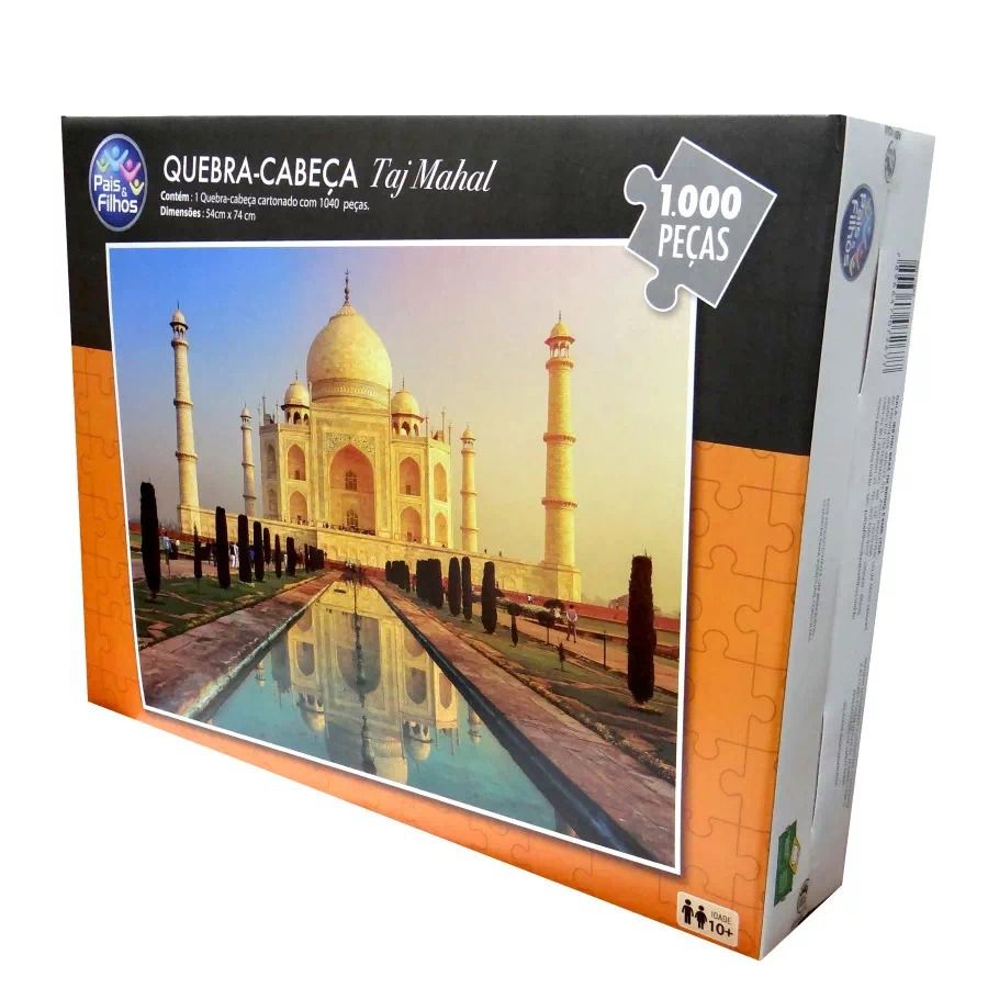 Quebra-Cabeça - Taj Mahal - 1000 peças - Pais e Filhos