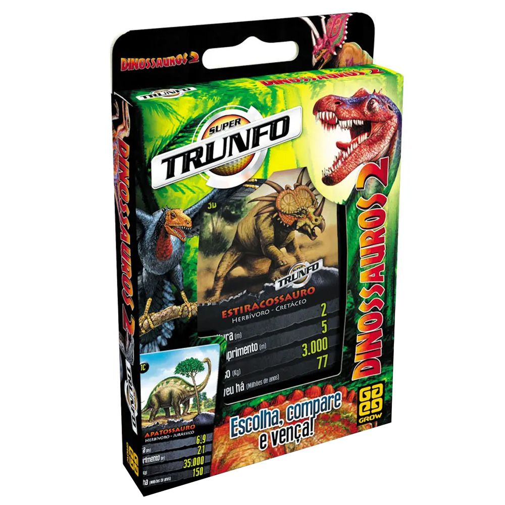 Super Trunfo - Dinossauros 2 - Grow