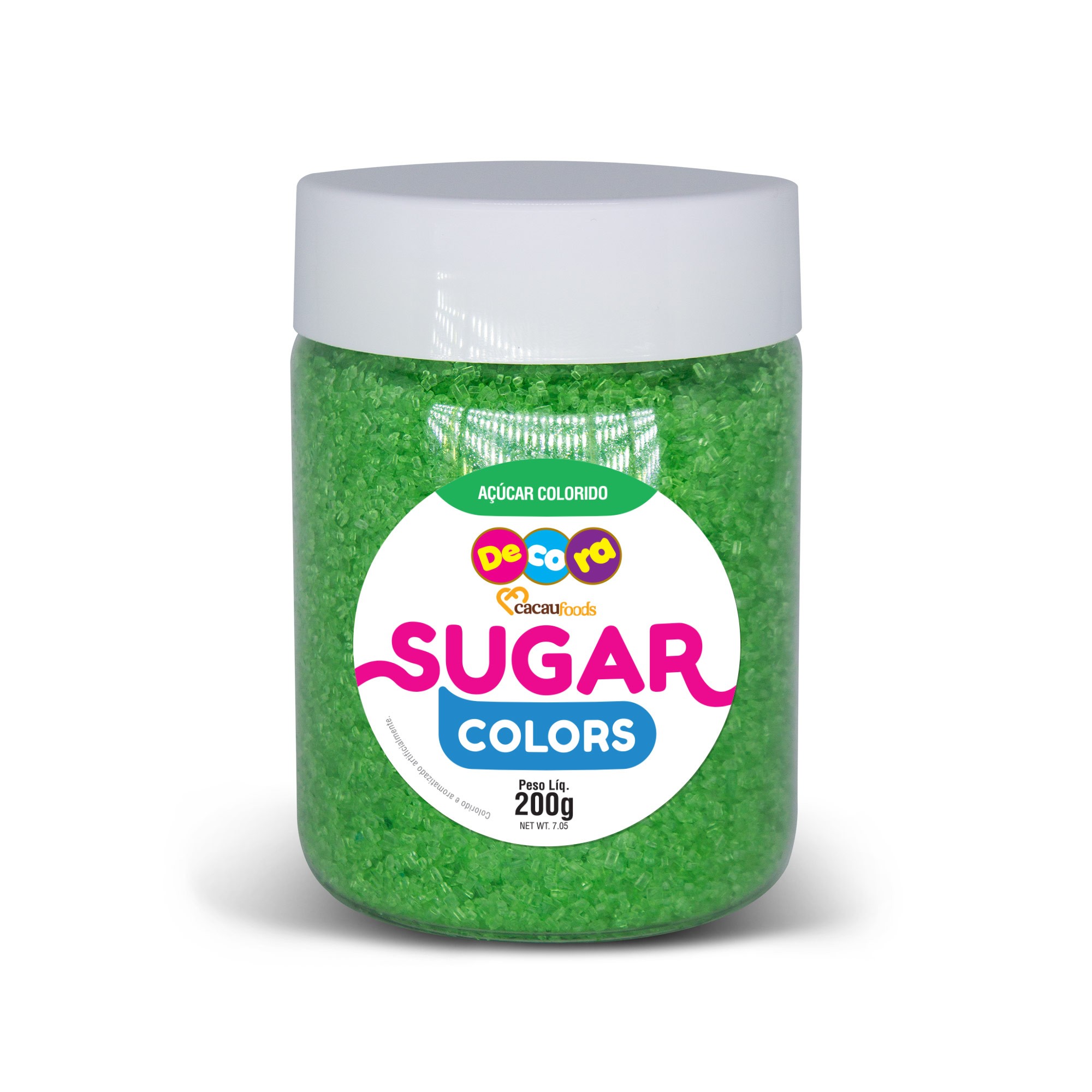 Açúcar Colorido Sugar Colors Verde 200g