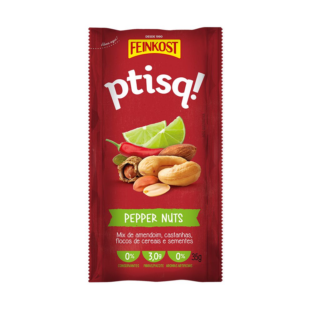 Snack Ptisq Pepper Nuts - Mix 35g