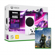 Console Xbox Series S 512GB - Pacote Fortnite e Rocket League - Halo Infinite