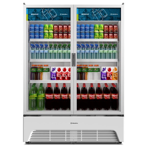 Refrigerador Metalfrio Expositor, Porta Dupla - 1174L VB99RB