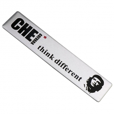 Emblema automotivo Adesivo Alumínio Che Guevara Think Different