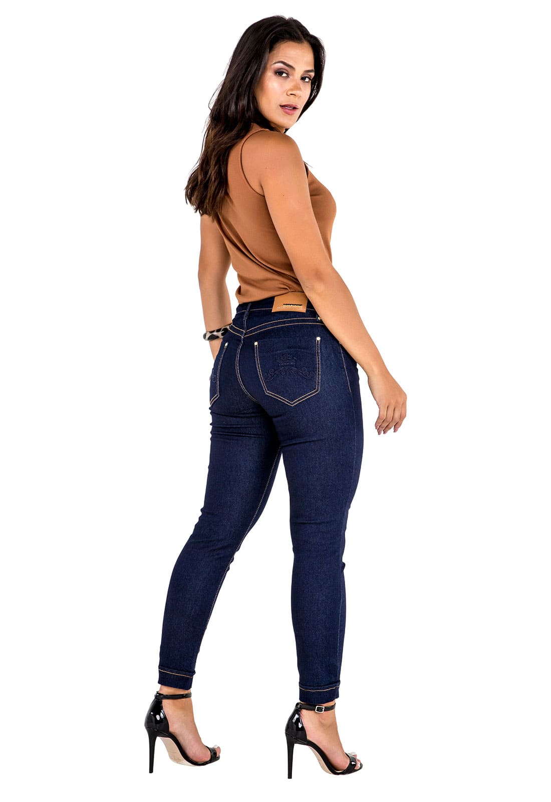 Calça Jeans Cropped Feminina Tradicional  
