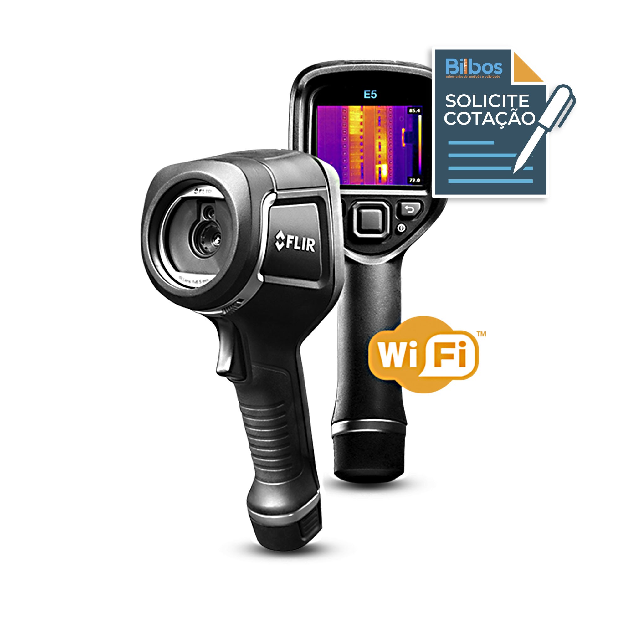 FLIR E8 XT - Câmera de Infravermelho com MSX® e Wi-Fi