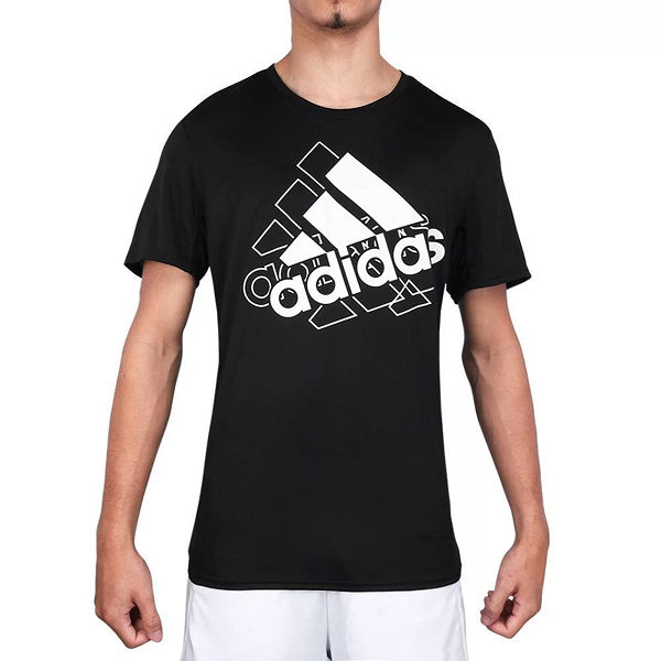 Camiseta Adidas Brand Love TEE Masculino - Preto E Branco