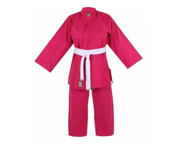 Kimono Haganah Reforçado Basic Infantil - Rosa
