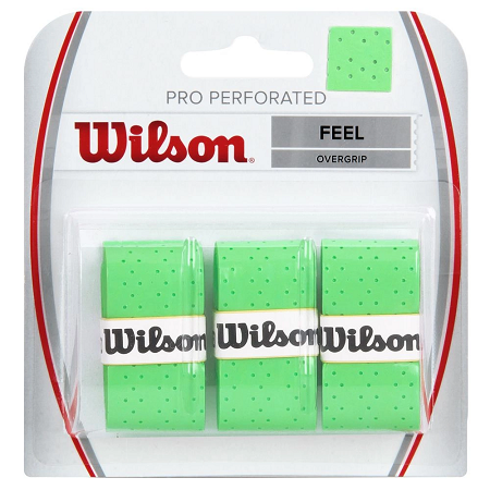 OVERGRIP WILSON PRO PERFORATED ( PACK COM 3 UNIDADE ) - VERDE LIME