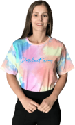 T-Shirt Camiseta Feminina Tie Dye Estampa "Perfect Day"