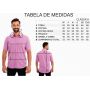 Camisa Social Masculina Olimpo Maquinetada com Bolso Manga Curta Bordô