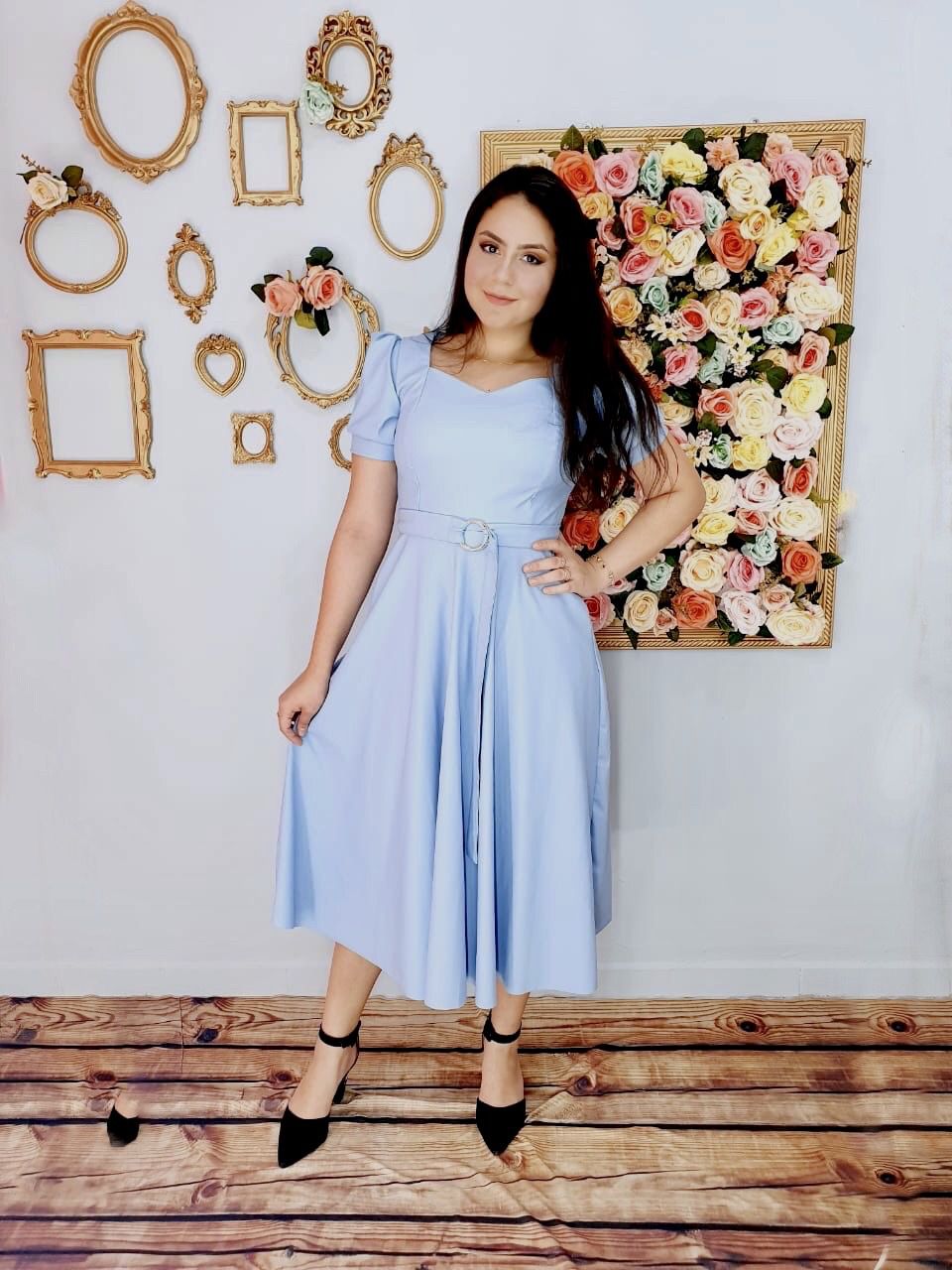 Vestido Princess Azul Céu | Coleção Entrelaços