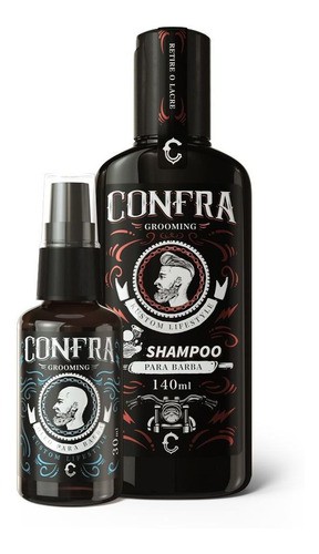 Kit Barba Bem Cuidada Confra - Shampoo Barba + Óleo Barba