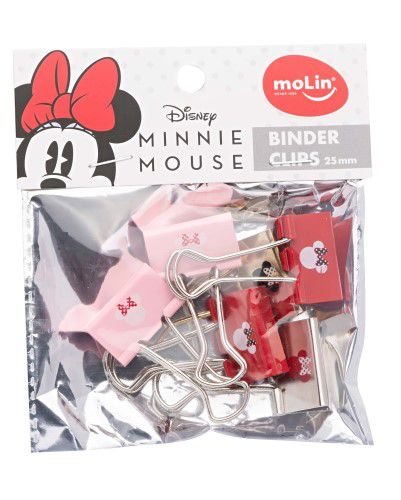 Binder Clips Minnie 25 mm Molin C/ 6 Unidades