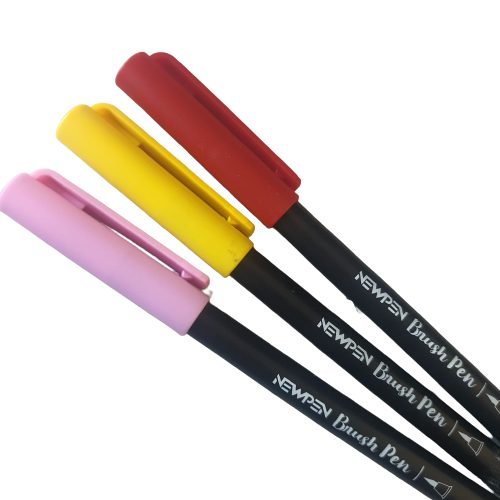 Caneta Brush Pen Newpen - Cores Variadas