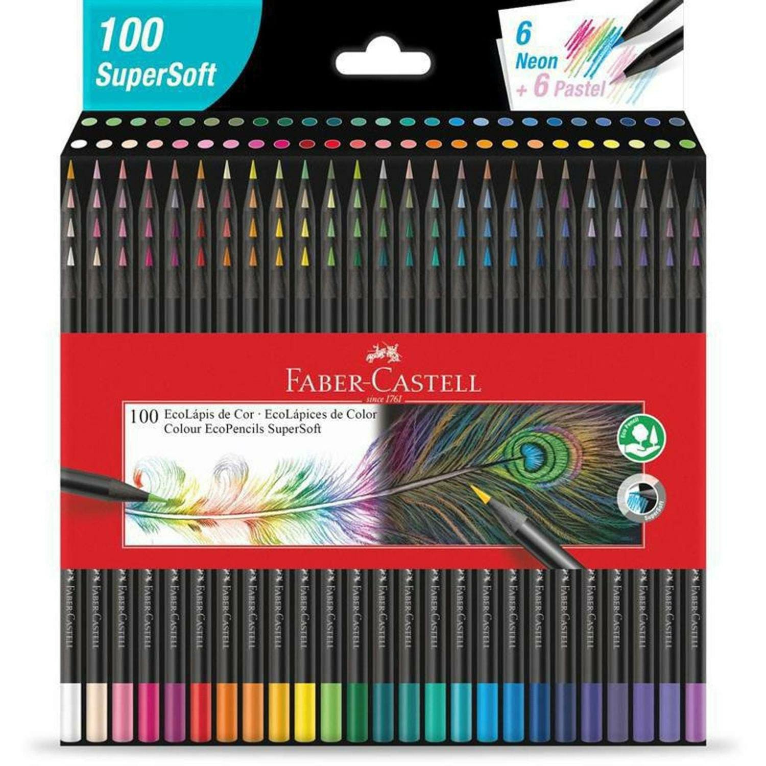 Lápis De Cor Super Soft Faber-Castell C/ 100 Cores