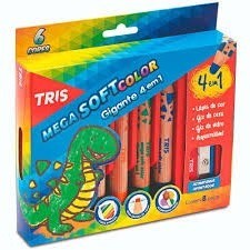 Mega Soft Color 4 Em 1 - Tris