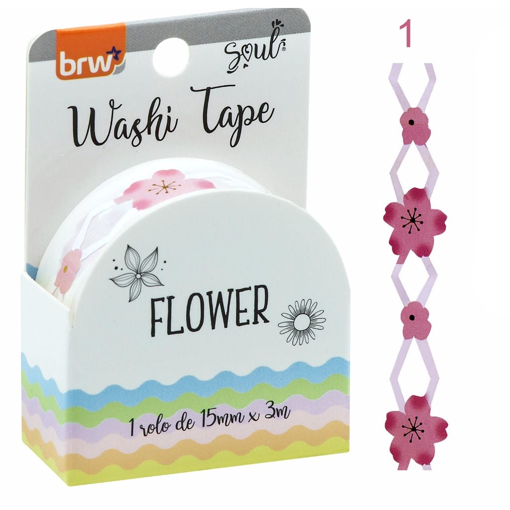 Washi Tape Flower ( Vazada ) Brw